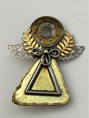mixed-metal angel brooch pin - Treska